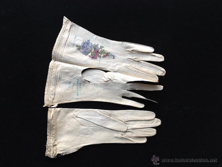 Antig&uuml;edades: PAR DE GUANTES - Foto 3