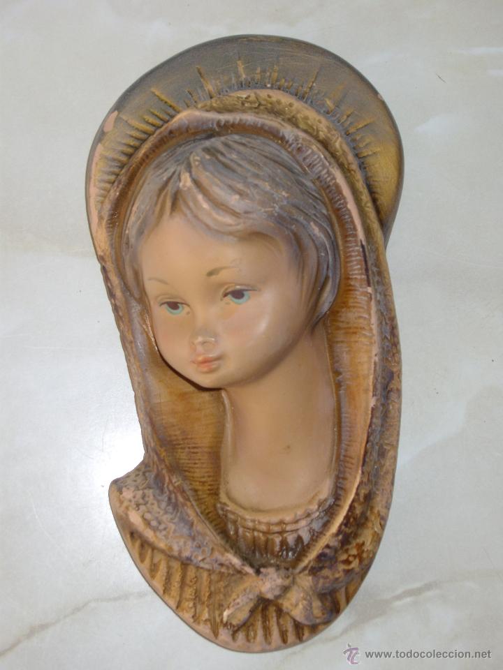 Antig&uuml;edades: VIRGEN ANTIGUA PARA COLGAR. - Foto 1