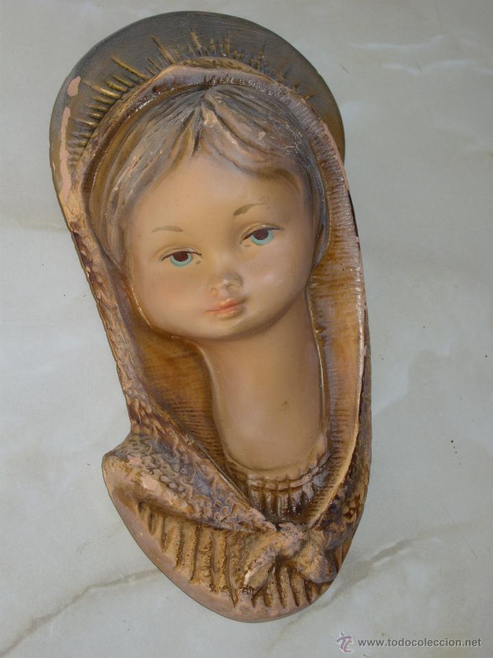 Antig&uuml;edades: VIRGEN ANTIGUA PARA COLGAR. - Foto 3