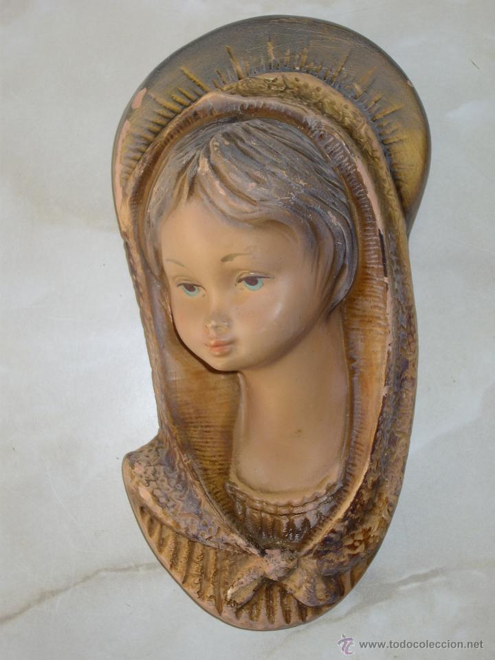 Antig&uuml;edades: VIRGEN ANTIGUA PARA COLGAR. - Foto 5