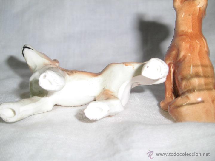 Antig&uuml;edades: PERROS  PORCELANA MINIATURA - Foto 3