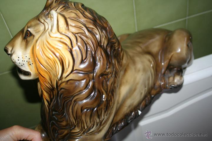 Antig&uuml;edades: ANTIGUA FIGURA DE LEON - Foto 3