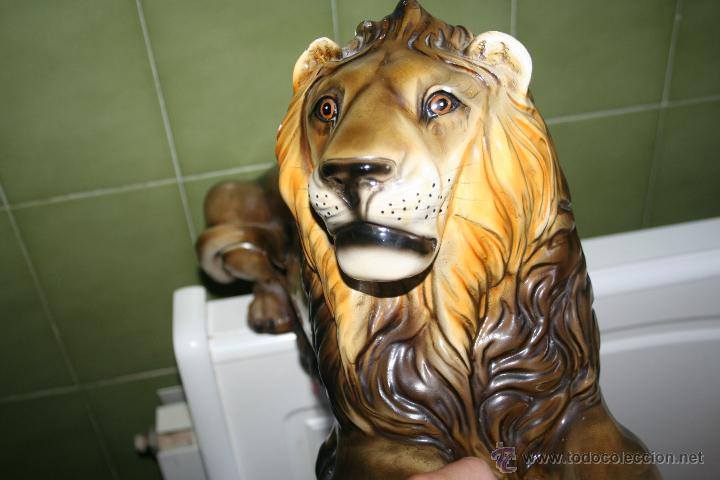 Antig&uuml;edades: ANTIGUA FIGURA DE LEON - Foto 4