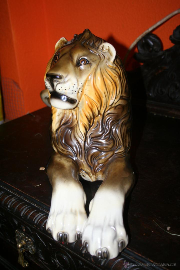 Antig&uuml;edades: ANTIGUA FIGURA DE LEON - Foto 5