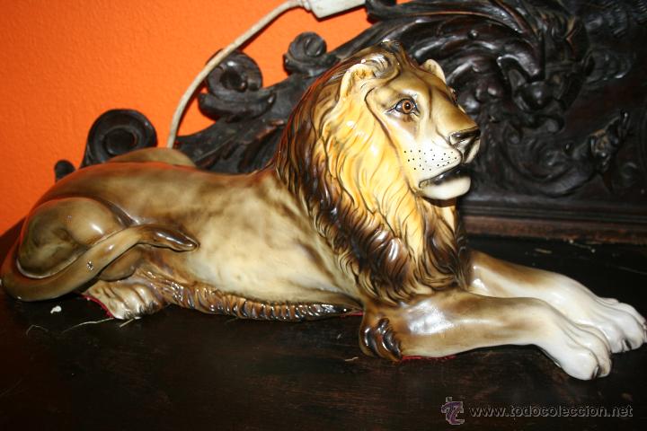 Antig&uuml;edades: ANTIGUA FIGURA DE LEON - Foto 7