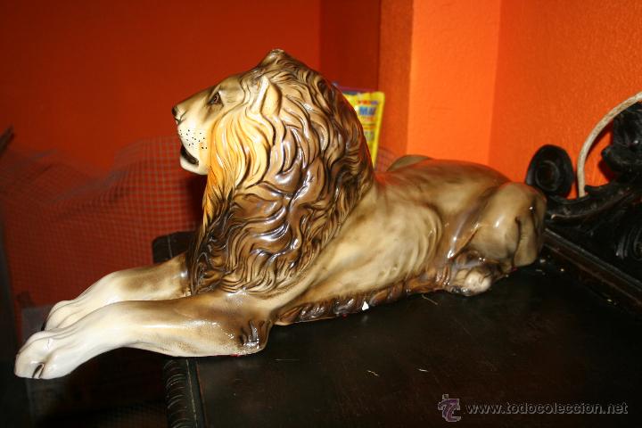 Antig&uuml;edades: ANTIGUA FIGURA DE LEON - Foto 9