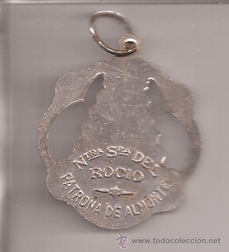 Antig&uuml;edades: MEDALLA DE ALUMINIO DE NTRA. SRA. DEL ROCIO - Foto 2