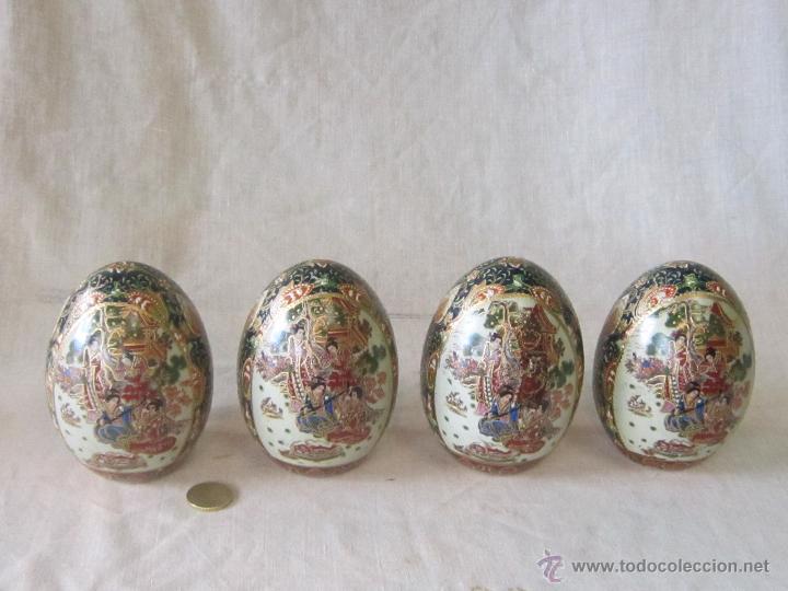 Antig&uuml;edades: 4 JARRONES CHINOS DE PORCELANA - Foto 2