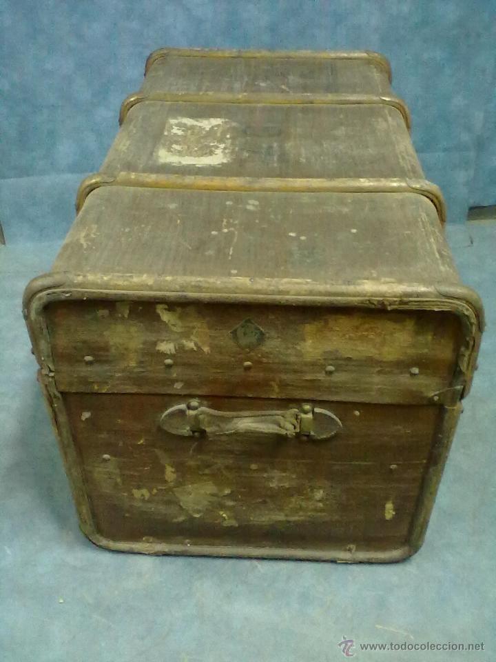 Antig&uuml;edades: BAUL DOS BANDEJAS MADLER - Foto 2