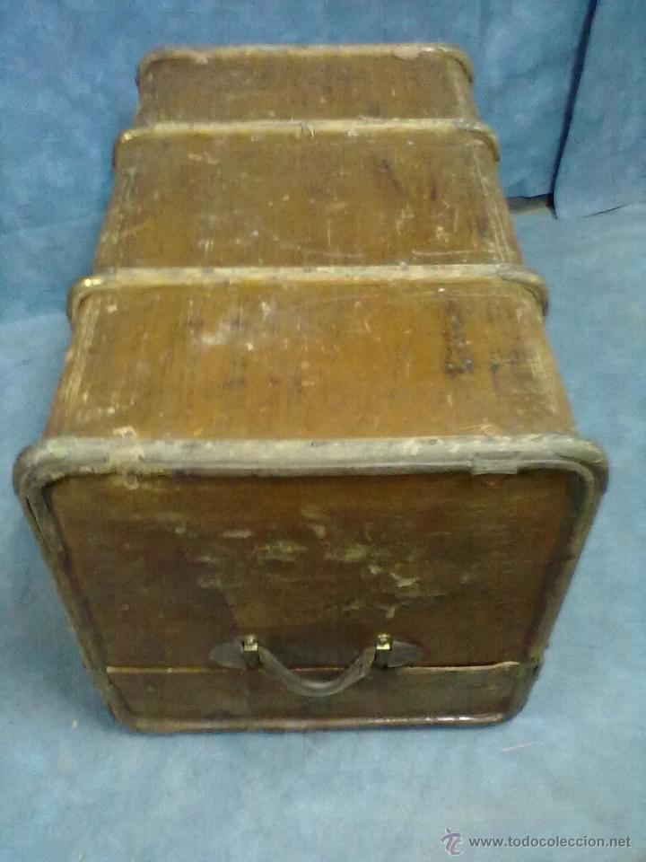 Antig&uuml;edades: BAUL DOS BANDEJAS MADLER - Foto 5