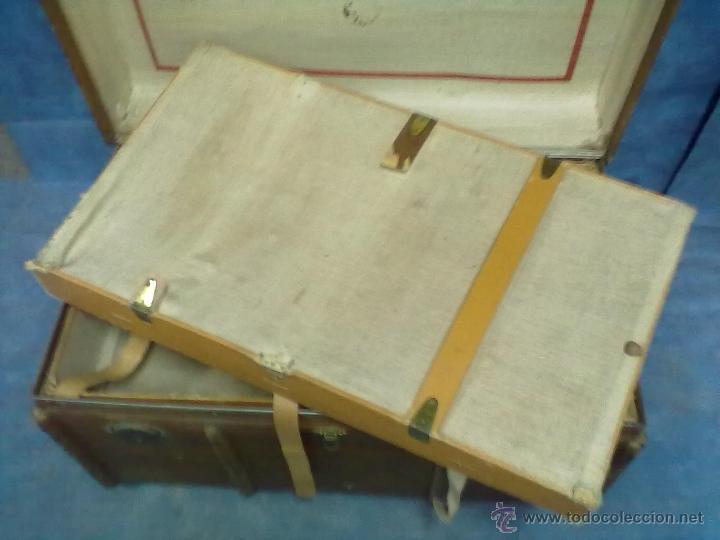 Antig&uuml;edades: BAUL DOS BANDEJAS MADLER - Foto 9