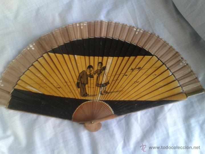 Antig&uuml;edades: Antiguo abanico pintado a mano - Foto 1