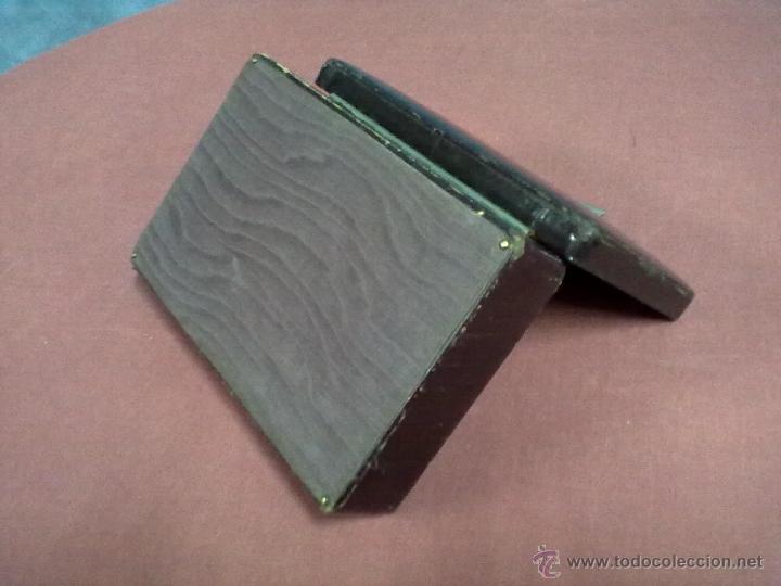 Antig&uuml;edades: CAJA JOYERO CUERO - Foto 3
