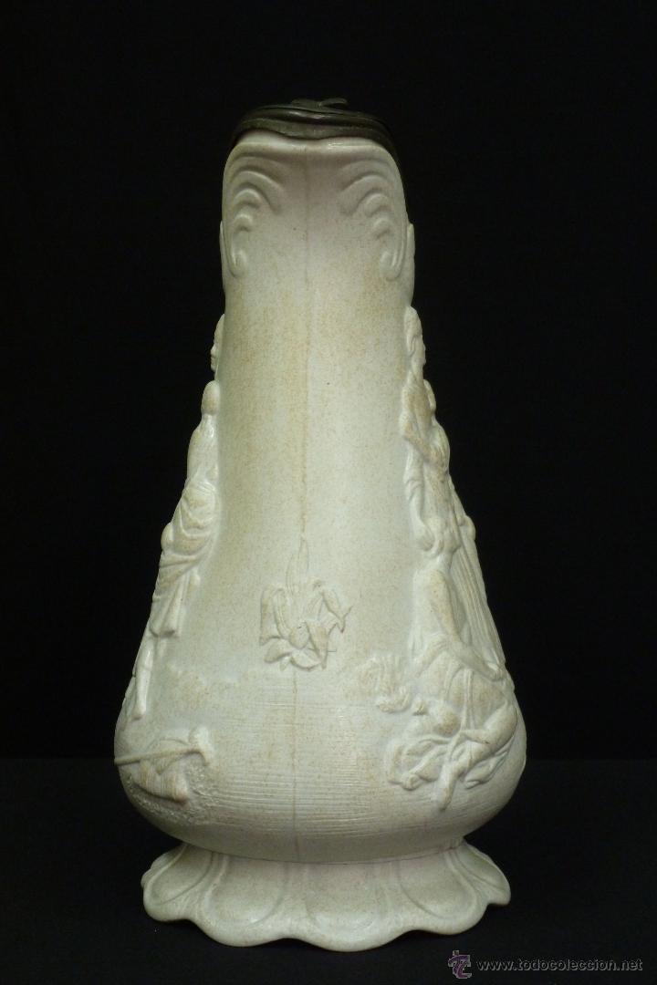 Antig&uuml;edades: JARRA DE GRES  PRENSADO CON TAPA DE ESTA&Ntilde;O , 1847 - Foto 5