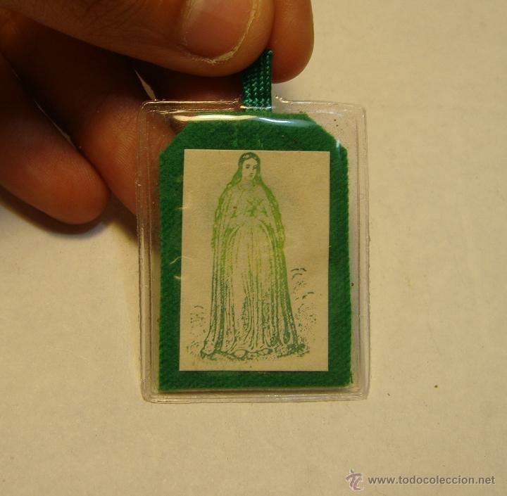 Antig&uuml;edades: Escapulario Corazon Inmaculado de Maria. - Foto 2