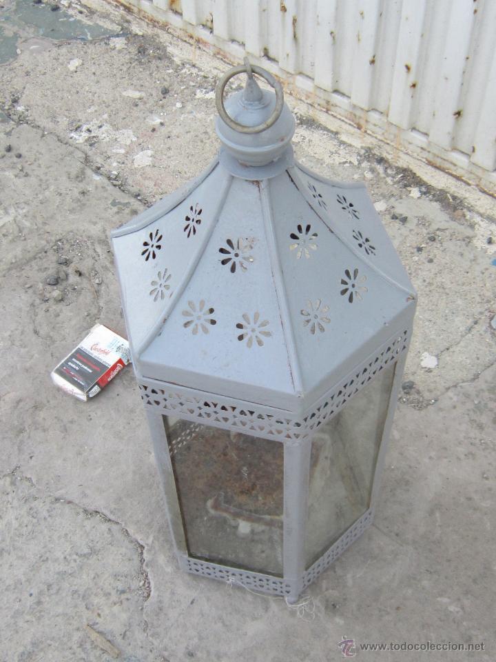 Antig&uuml;edades: FAROL EN METAL - Foto 2