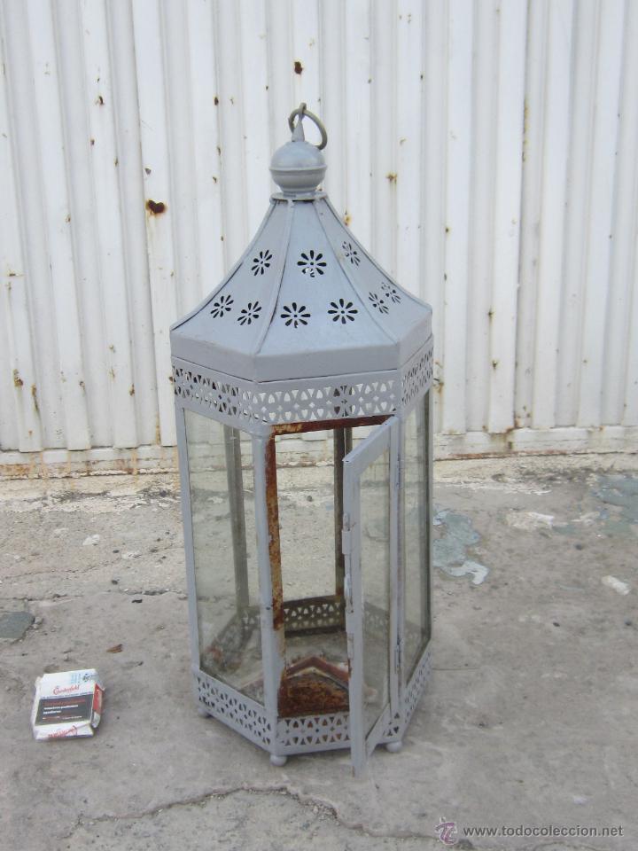 Antig&uuml;edades: FAROL EN METAL - Foto 3