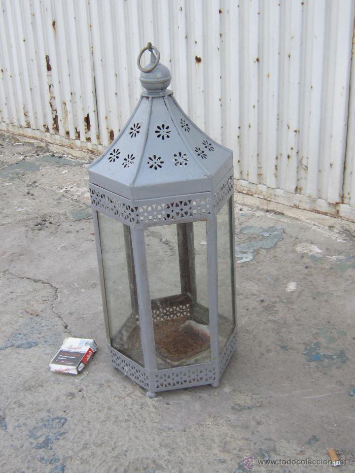 Antig&uuml;edades: FAROL EN METAL - Foto 4