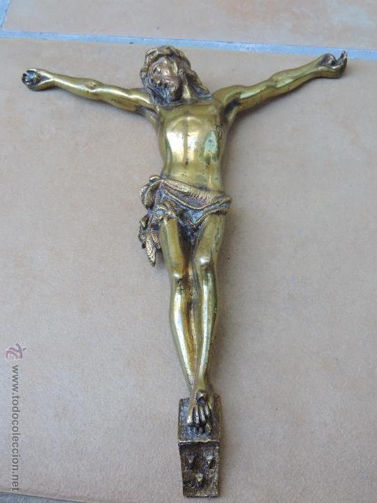 Antig&uuml;edades: Cristo de Bronce de 29 cm - Foto 1