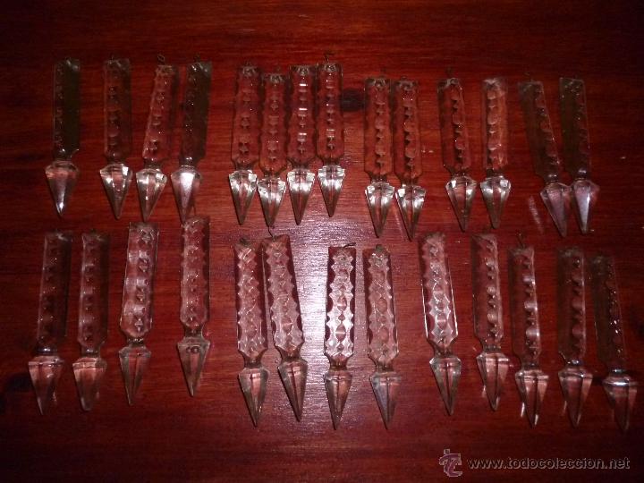 Antig&uuml;edades: Lampara tipo bronce y cristal - Foto 4