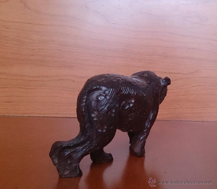 Antig&uuml;edades: Leopardo en madera tallada . - Foto 8