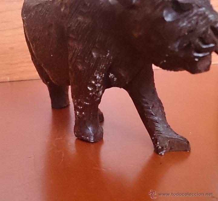 Antig&uuml;edades: Leopardo en madera tallada . - Foto 16