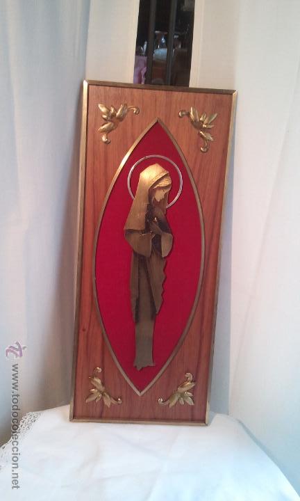Antig&uuml;edades: CUADRO VIRGEN A&Ntilde;OS 60 - Foto 3