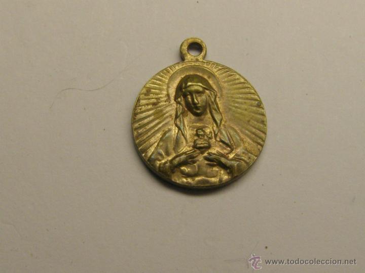 Antig&uuml;edades: Medalla religiosa, de la Virgen. - Foto 1