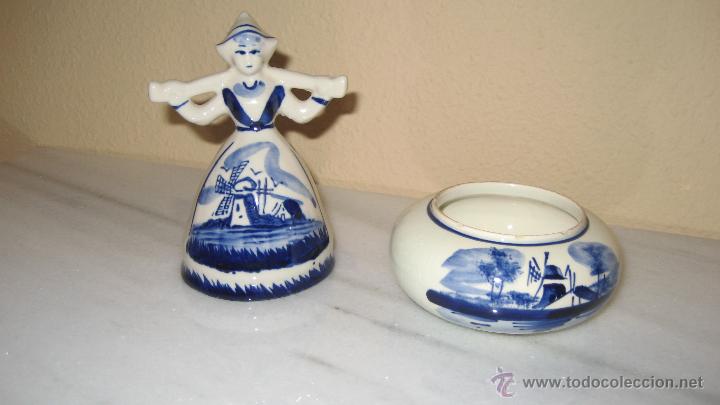 Antig&uuml;edades: PAREJA DE CERAMICA DE DELFT - Foto 1