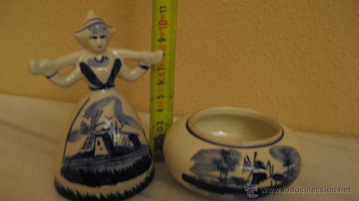Antig&uuml;edades: PAREJA DE CERAMICA DE DELFT - Foto 2