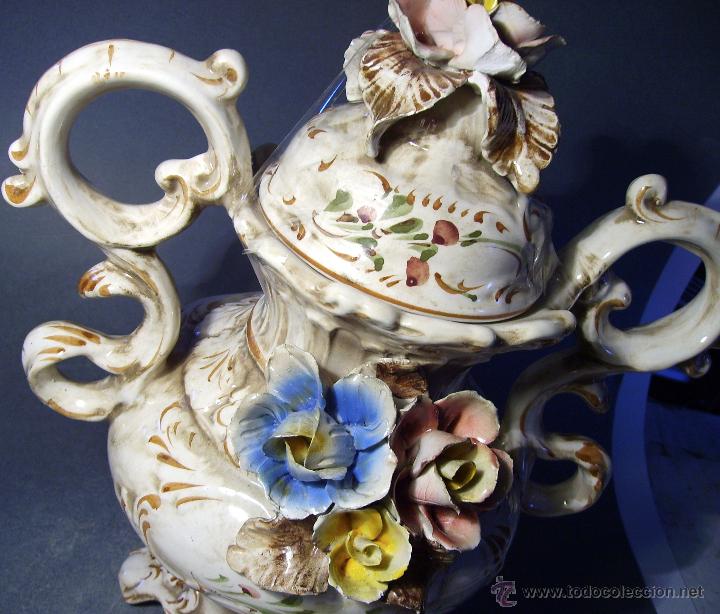 Antig&uuml;edades: SOBERBIO  Y  GRAN  JARRON  CAPODIMONTE - Foto 6