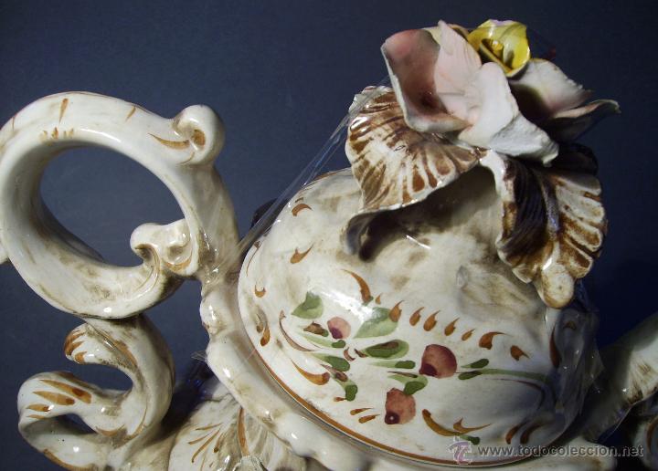 Antig&uuml;edades: SOBERBIO  Y  GRAN  JARRON  CAPODIMONTE - Foto 7