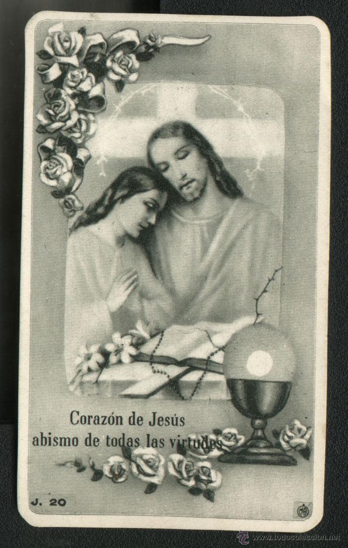 Antig&uuml;edades: ESTAMPITA DEL CORAZON DE JESUS - Foto 1