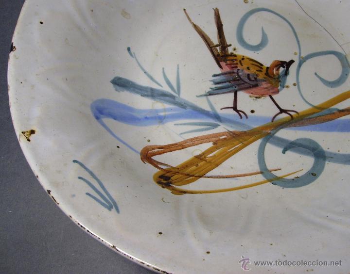 Antig&uuml;edades: PLATO  CERAMICA  DE  MANISES  XIX - Foto 3
