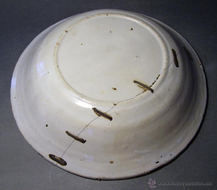 Antig&uuml;edades: PLATO  CERAMICA  DE  MANISES  XIX - Foto 6