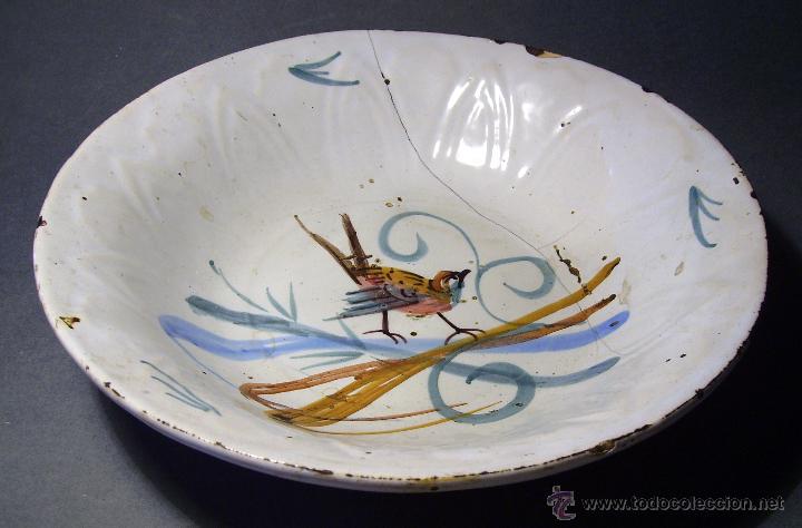 Antig&uuml;edades: PLATO  CERAMICA  DE  MANISES  XIX - Foto 7