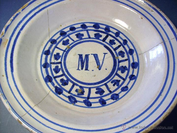 Antig&uuml;edades: GRAN PLATO ARAGONES DE MUEL XIX - Foto 3