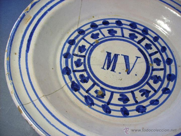 Antig&uuml;edades: GRAN PLATO ARAGONES DE MUEL XIX - Foto 4