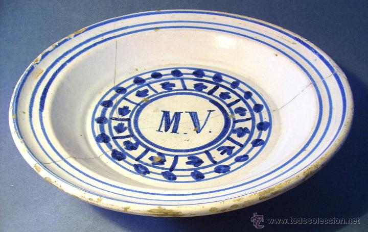 Antig&uuml;edades: GRAN PLATO ARAGONES DE MUEL XIX - Foto 9