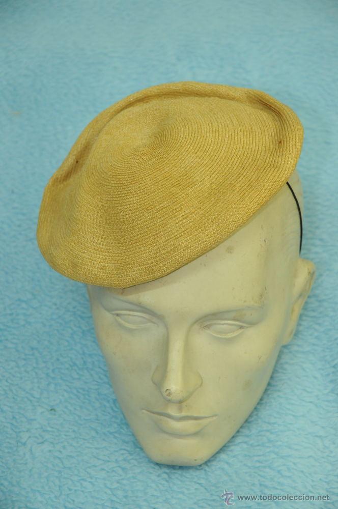 Antig&uuml;edades: gorro de paja a&ntilde;os 30 - Foto 1