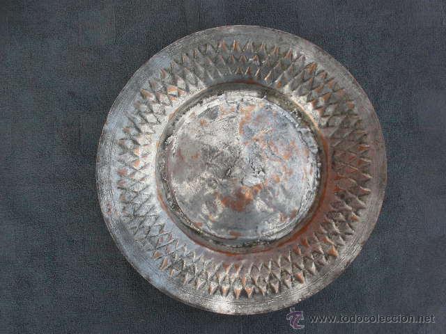 Antig&uuml;edades: PLATO DE COBRE. 30CM - Foto 2