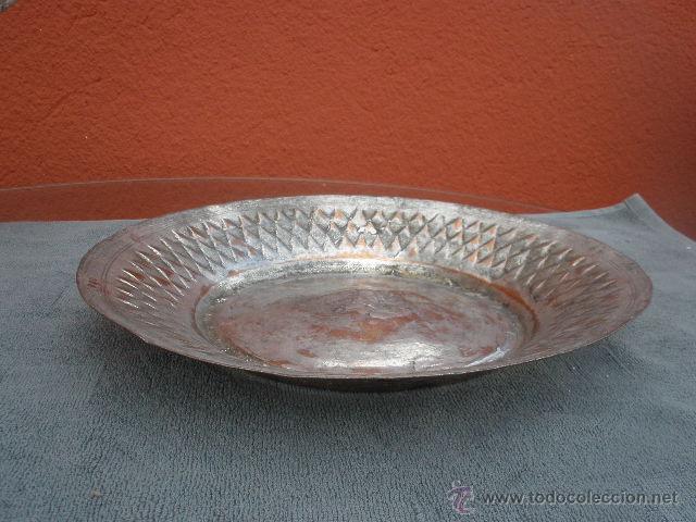Antig&uuml;edades: PLATO DE COBRE. 30CM - Foto 5