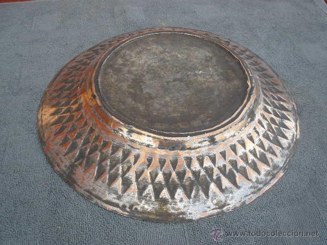 Antig&uuml;edades: PLATO DE COBRE. 30CM - Foto 8