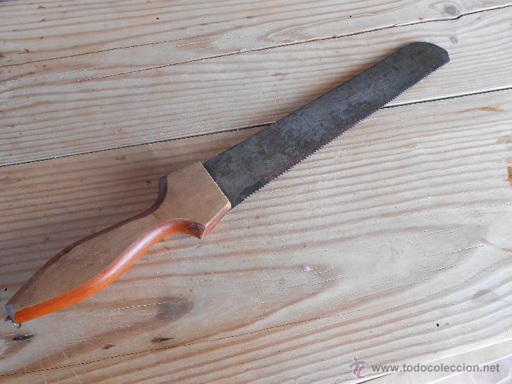Antig&uuml;edades: CUCHILLO -A&ntilde;os 30-Mango de madera - Foto 2
