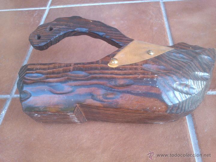 Antig&uuml;edades: ANTIGUO ZANCO EN MADERA - Foto 2