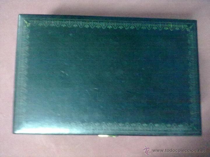 Antig&uuml;edades: CAJA EXPOSITOR JOYERO CUERO - Foto 6