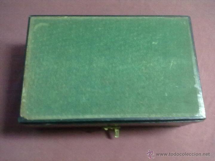 Antig&uuml;edades: CAJA EXPOSITOR JOYERO CUERO - Foto 7