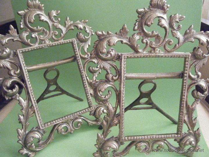 Antig&uuml;edades: PAREJAS DE ANTIGUOS MARCOS DE BRONCE - Foto 1