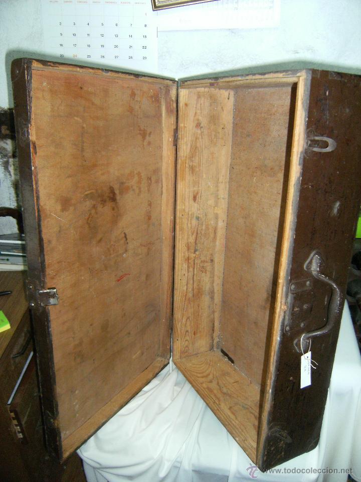 Antig&uuml;edades: Maleta de Maderaa&ntilde;os 40 - Foto 1