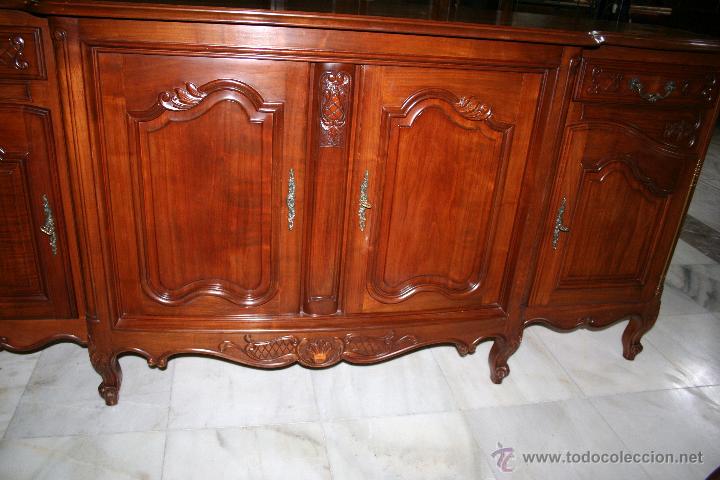 Antig&uuml;edades: BUFET/APARADOR LUIS XV, EN CEREZO MACIZO. REF. 5713 - Foto 4